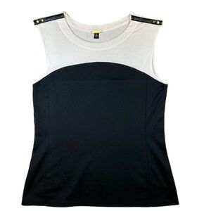 Dana Buchman Black and White Sleeveless Top-Women’s Medium